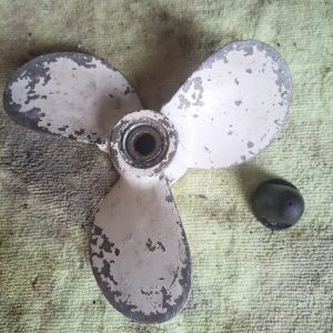 Genuine Mariner 4M 4HP 2 Stroke Aluminium Propeller with Prop Nut – Model 6E0